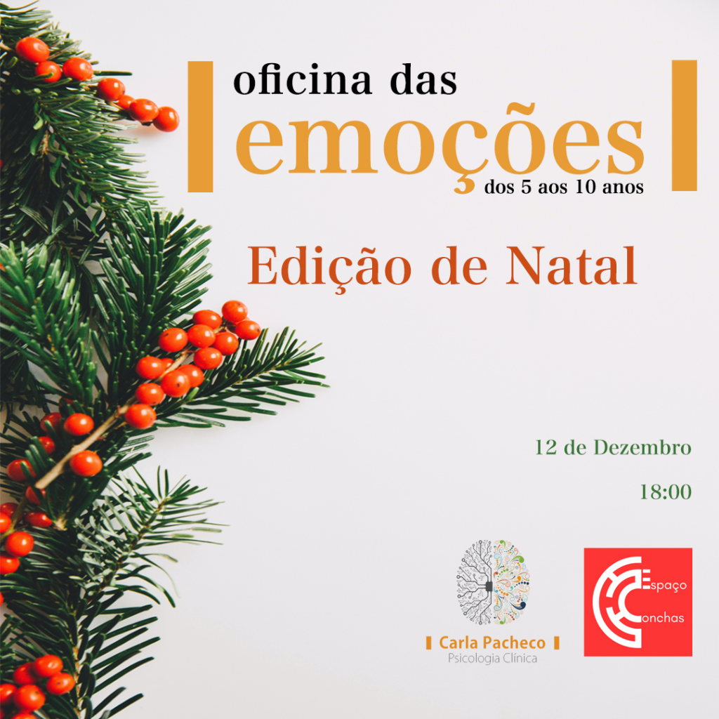 Eventos e Workshops Oficina das Emoções Natal Conchas Carla Pacheco